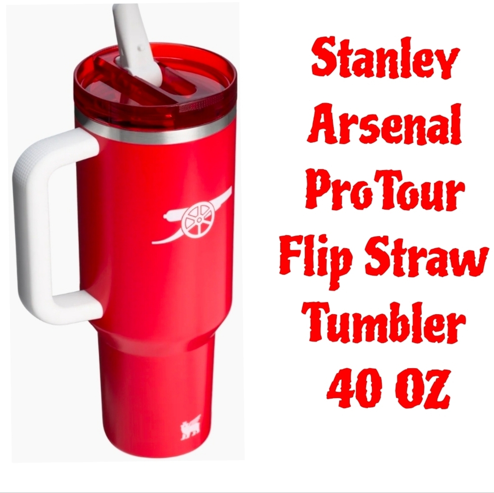 Stanley x Arsenal Quencher ProTour Flip Straw Tumbler 40oz NEW